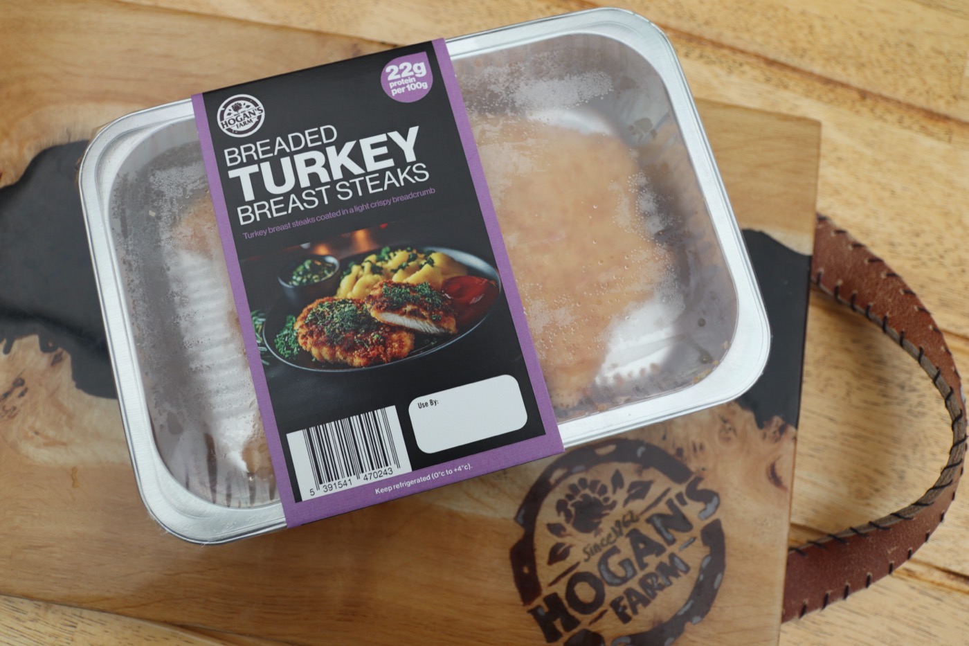 Hogan’s Farm breaded turkey breast steaks pack