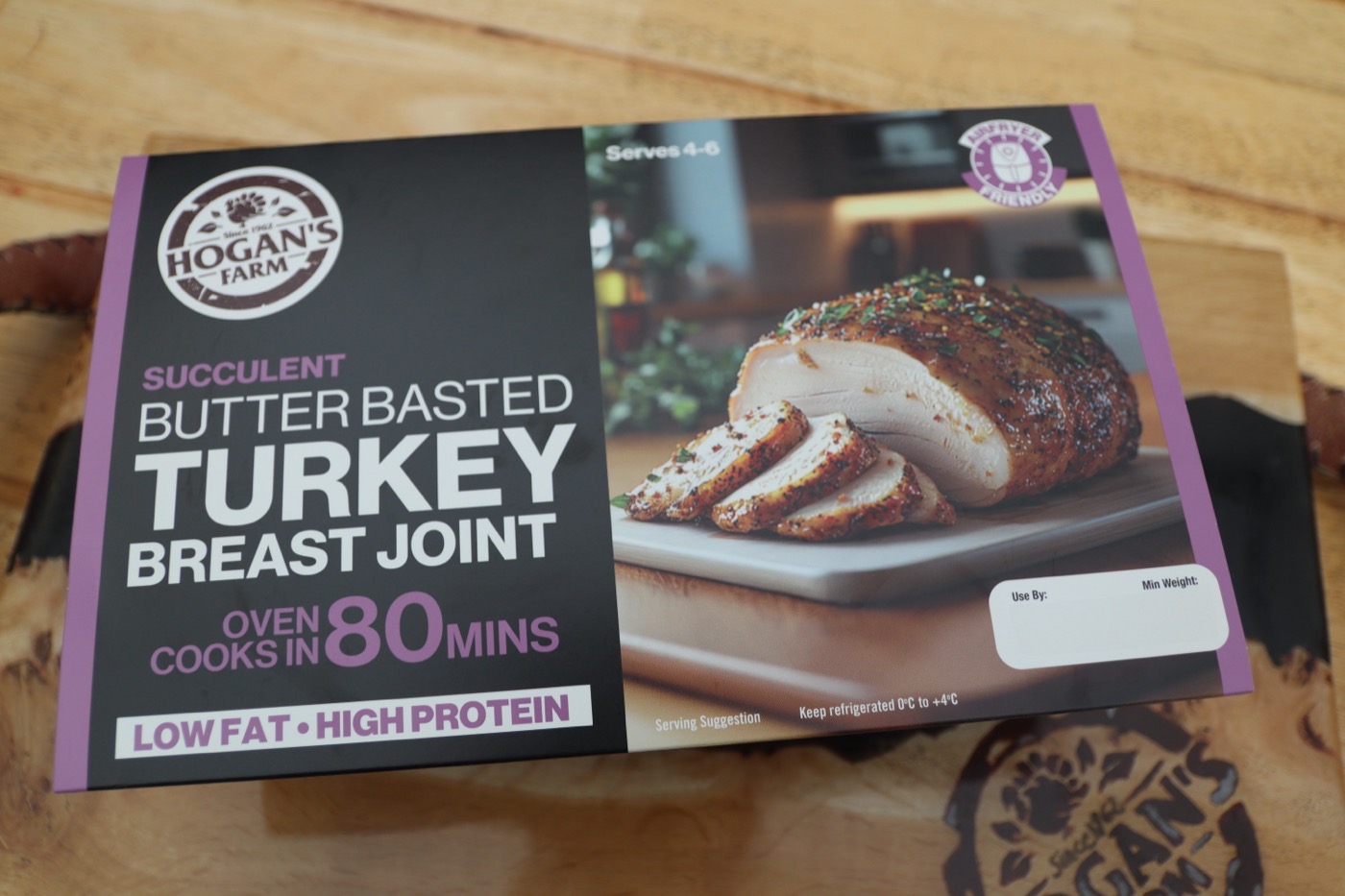 Hogan’s Farm butter basted turkey breast joint packaging