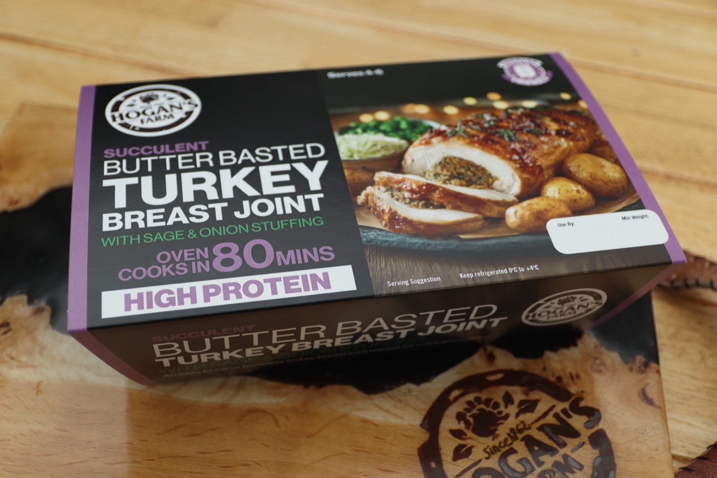 Sage and onion stuffed turkey breast joint pack