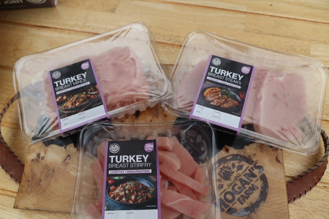Hogan’s Farm fresh turkey mince, steaks and stir-fry packs