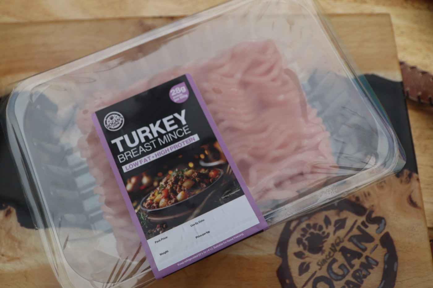 Turkey breast mince, alternate angle