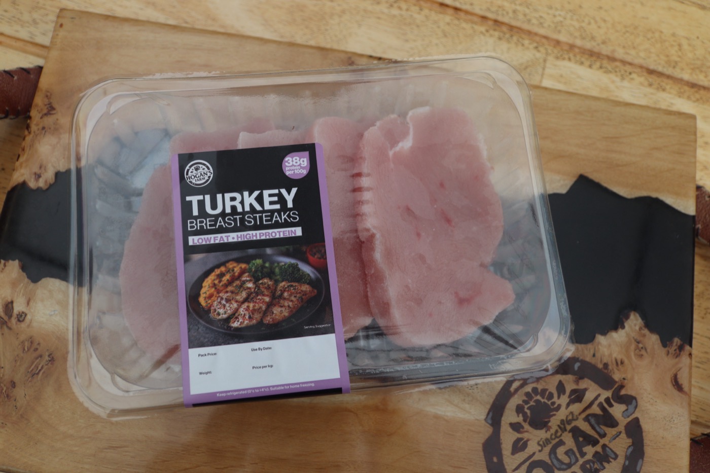 Hogan’s Farm turkey breast steaks pack